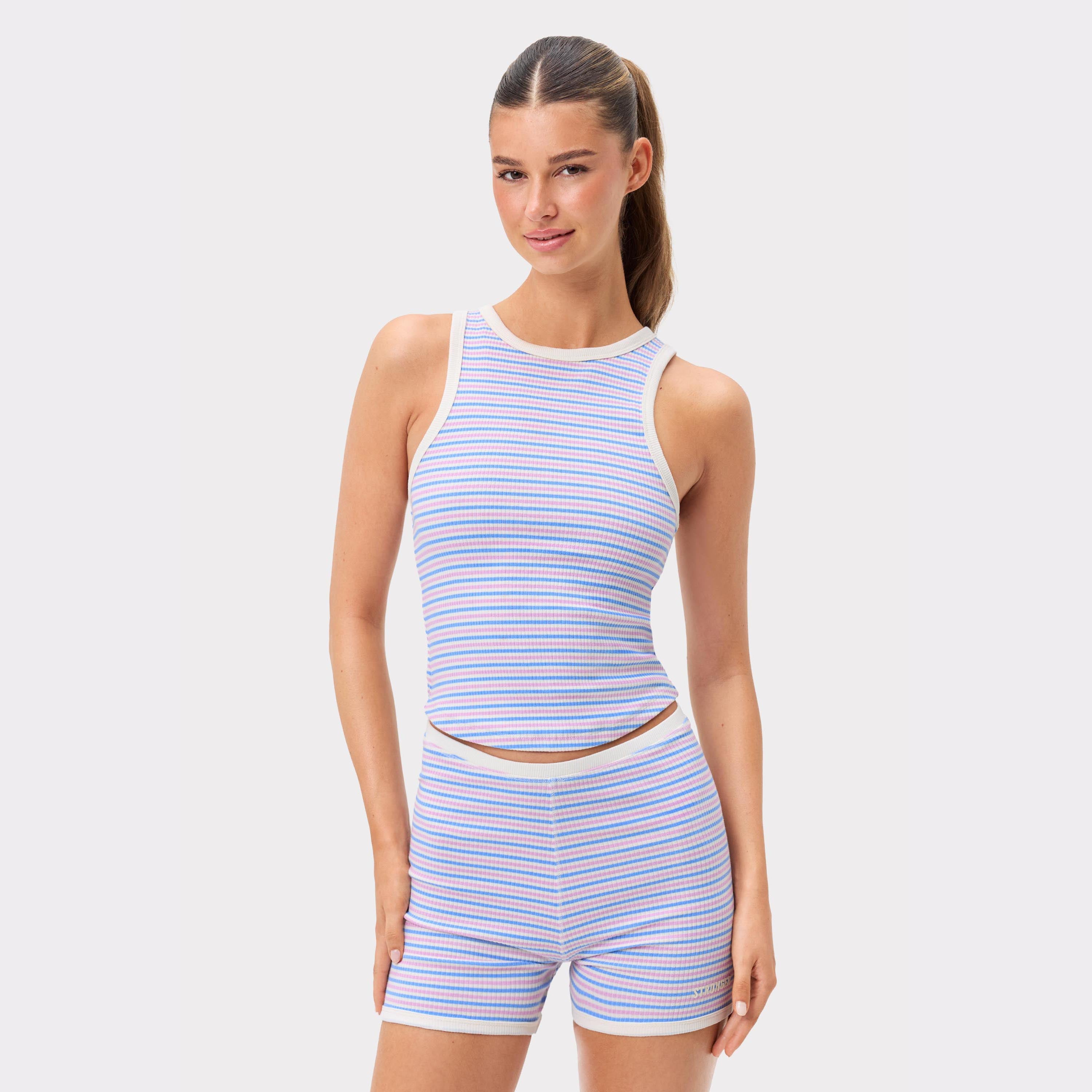 Stripe Rib Tank Top