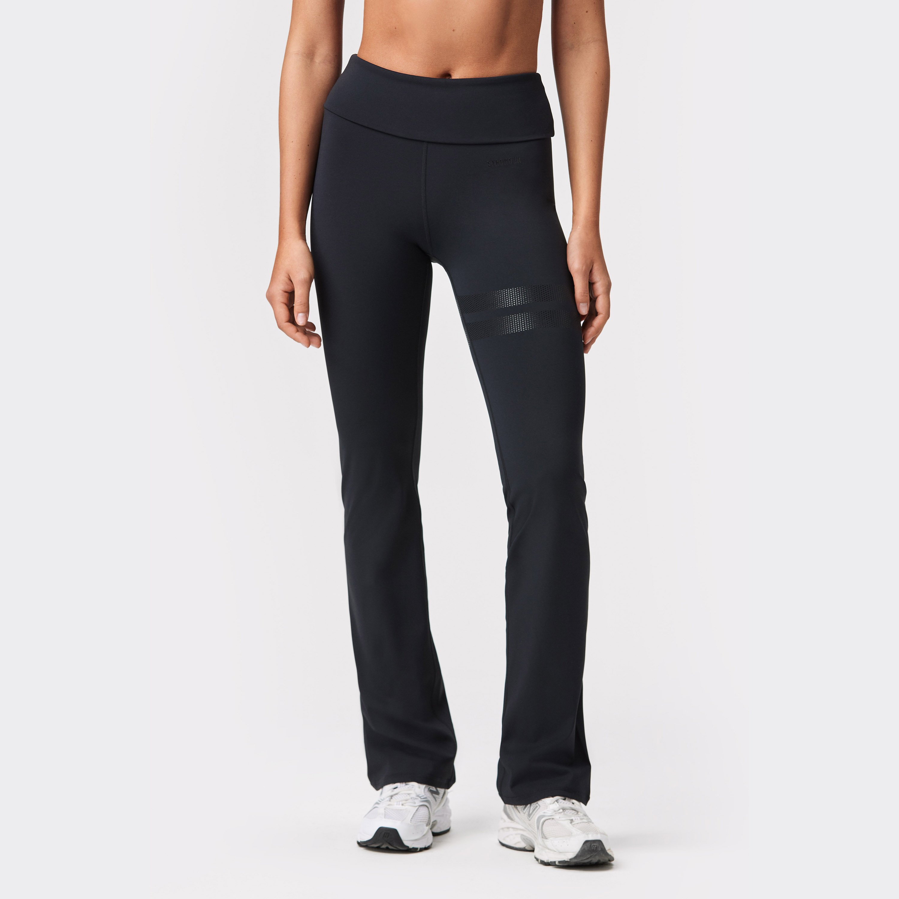 Fold Over Flared Tights