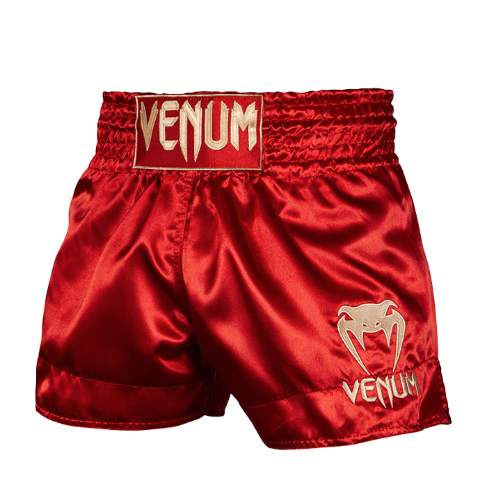 Classic Muay Thai Shorts Röd/Guld