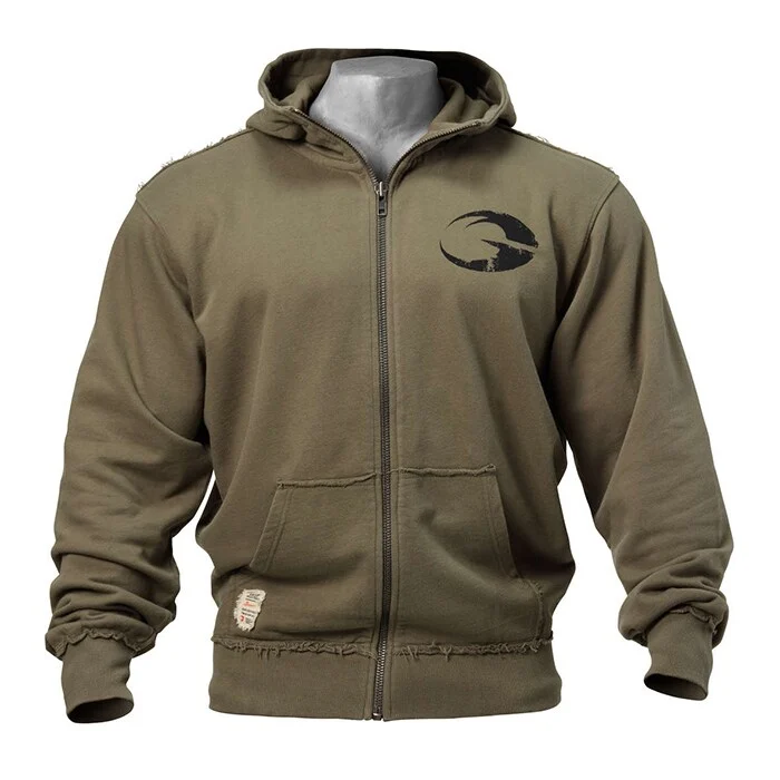 Original Hoodie Grön Tvättad