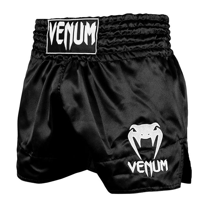 Classic Muay Thai Shorts Svart/Vit