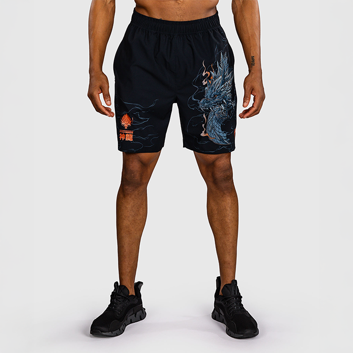 Venum Thunder Dragon Träningsshorts Svart Grå Koppar