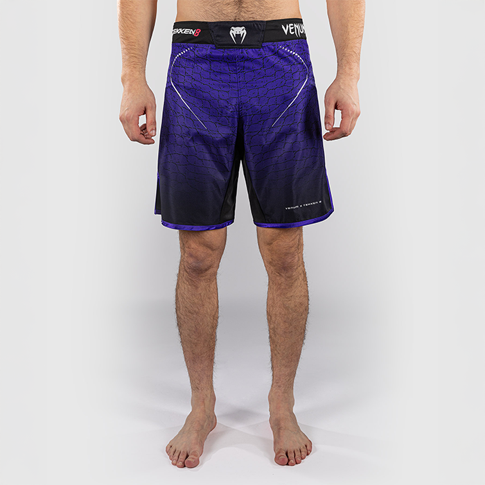 Venum x TEKKEN 8 Fightshorts Kazuya Svart Lila