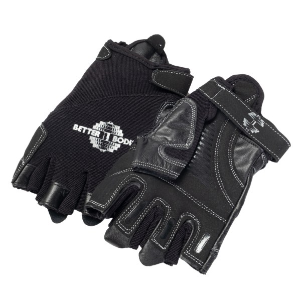 Better Bodies Pro Gym Gloves, S, Black/Black