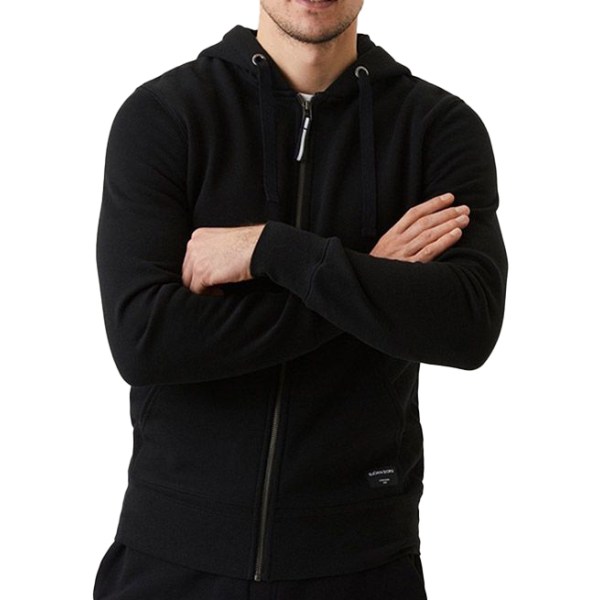 Björn Borg Centre Zip Hoodie, S, Black Beauty