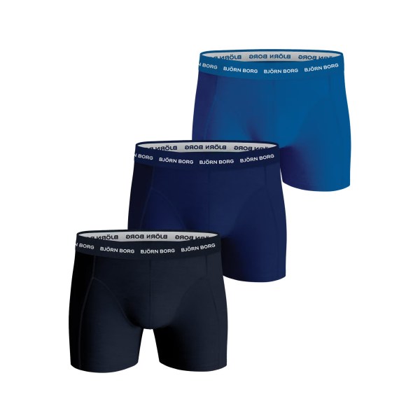 Björn Borg Cotton Stretch Boxer 3-pack, M, Multipack 7