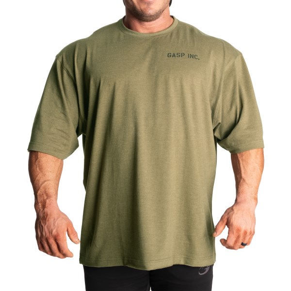 Gasp Division Iron Tee, S, Army Green
