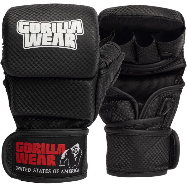 Gorilla Wear Ely MMA Sparring Gloves, , Black/white
