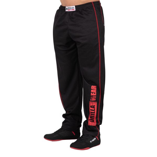 Gorilla Wear Wallace Mesh Pants, , Black/red